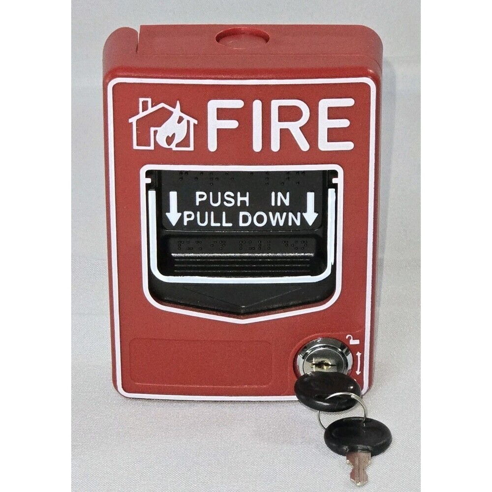 Emergency Alarm Station with Key Conventional Dual Action Manual Call Point P...